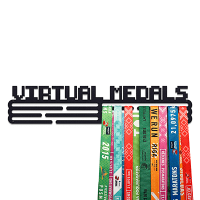 United Medals medal hanger display holderVIRTUAL MEDALS BLACK